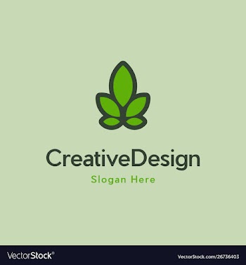 Marijuana leaf creative business logo vector image