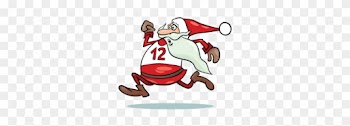 Marine City Merry Time 5k Run/walk And 1 Mile Fun Run - Santa Running Cartoon