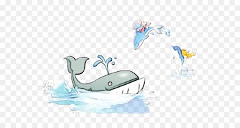 marine mammal cetacea water cartoon whale