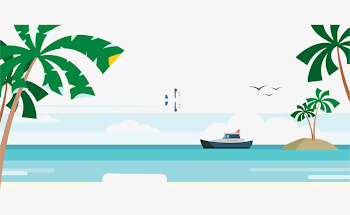 Marine Scenery, The Sea Water, Ocean, Watercolor Ocean PNG and ...