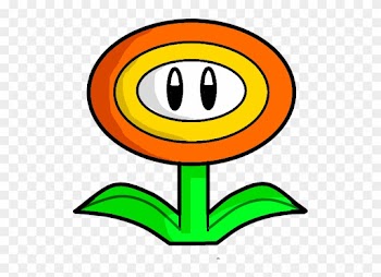 Mario Clipart Supe Power - Mario Fire Flower Drawing
