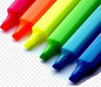 Marker pen Colored pencil Highlighter Colored pencil - Color pen Mark pen Vector 