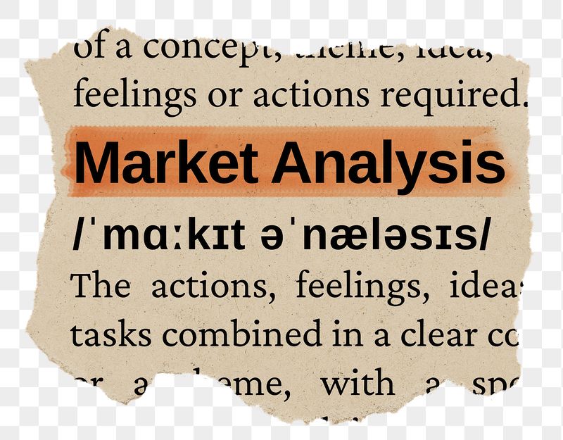 Market analysis png word sticker, | Free PNG - rawpixel