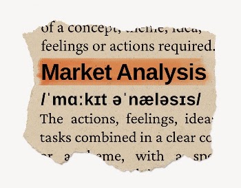 Market analysis ripped dictionary, editable | Free PSD - rawpixel