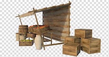 Market stall Marketplace, fruit stalls transparent background PNG clipart