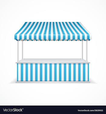  					Market stall vector image														
