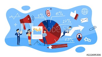 Market structure concept illustration