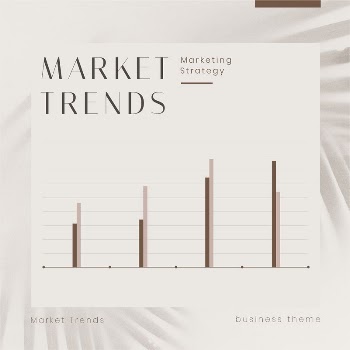 Market trends Instagram post template, | Free PSD Template - rawpixel