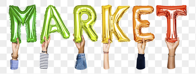 Market word png, hands holding | Free PNG - rawpixel