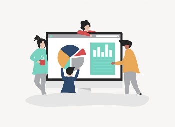 Marketing people using analytics for business | Free Vector - rawpixel
