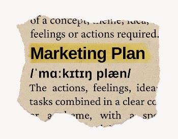 Marketing plan ripped dictionary, editable | Free PSD - rawpixel