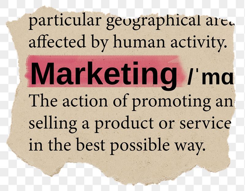 Marketing png dictionary word sticker, | Free PNG - rawpixel