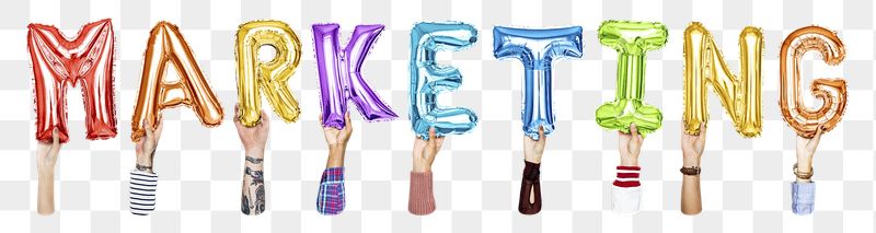 Marketing png, letter foil balloon, | Free PNG - rawpixel