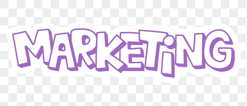 Marketing png word sticker typography, | Free PNG - rawpixel