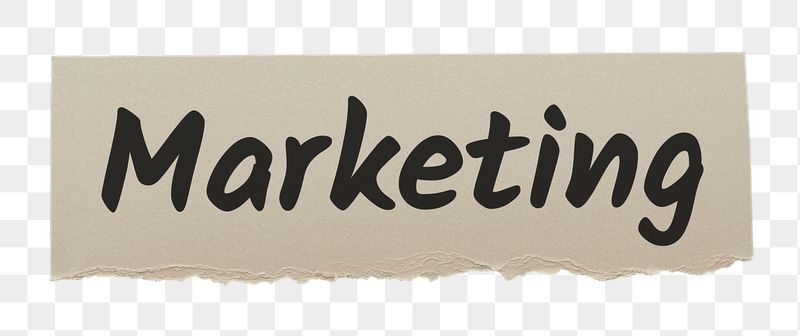 Marketing png word sticker typography, | Free PNG - rawpixel