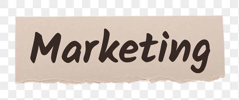 Marketing png word sticker typography, | Free PNG - rawpixel