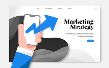 Marketing strategy informational website grap.. | Free stock vector - 458351
