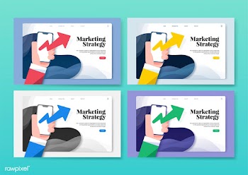 Marketing strategy informational website grap.. | Free stock vector - 458360