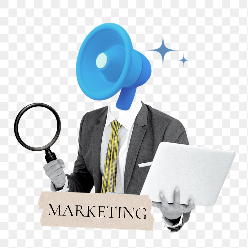 Marketing word png sticker, megaphone | Free PNG - rawpixel