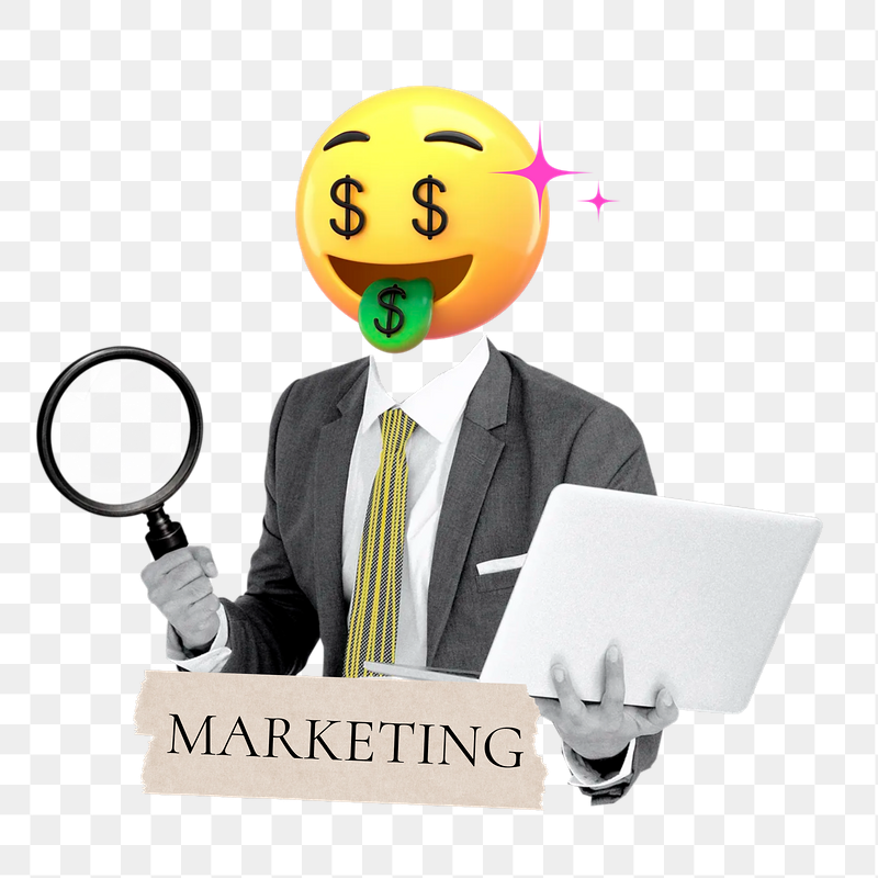 Marketing word png sticker, money-face | Free PNG - rawpixel
