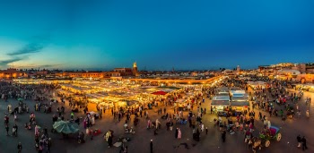 Marokko Marrakesh Jemaa el-Fnaa place