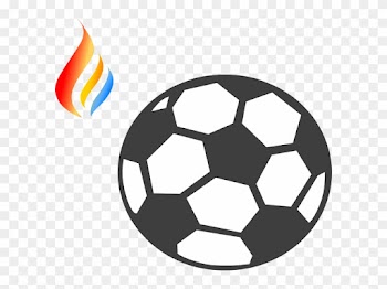 Maron Flame Logo 5 Clip Art At Clker - Soccer Ball Clip Art