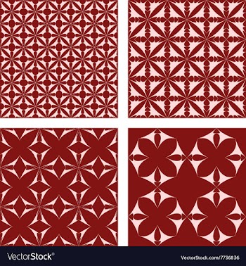 Maroon seamless pattern background set vector image