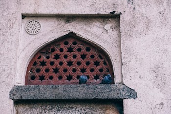 Maroon Stone Window