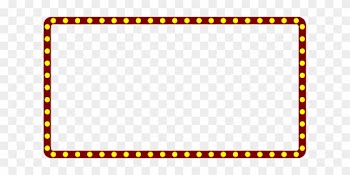 Marquee Theater Border Frame Theatre Movie - Marquee Sign Transparent Background