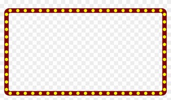 Marquee Theater Border Frame Theatre Movie Sign - Police Border And Frame