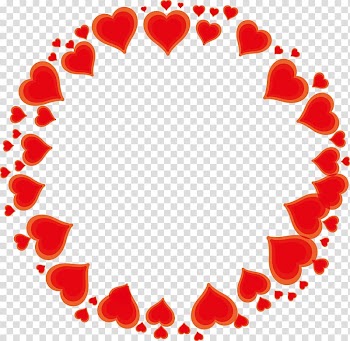 Marriage Bengali wedding Biyer Gaan, Red heart-shaped frame pattern transparent background PNG clipart