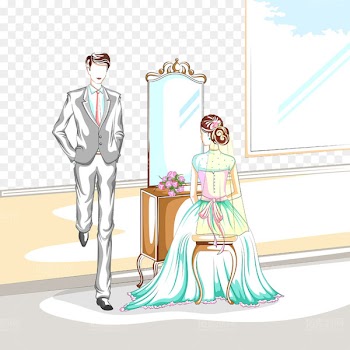 Marriage Bridegroom Illustration - Valentine background beautiful creative wedding 