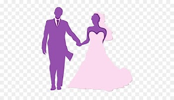 Marriage, Contemporary Western Wedding Dress, Gown, Purple PNG