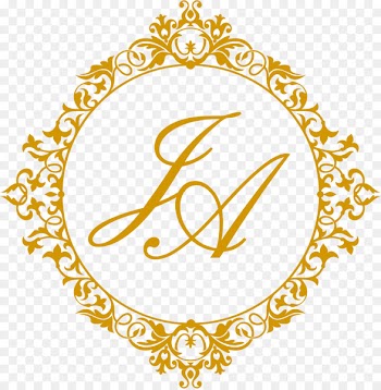 Marriage Monogram RTC Convites - coroa dourada 