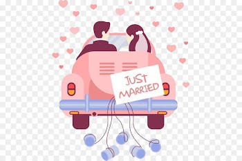 Marriage Royalty-free Clip art - The bride and groom wedding car 