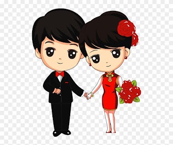 Marriage Song Cartoon Download - Love Couple Cartoon Png