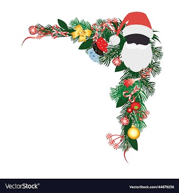 marry christmas corner design