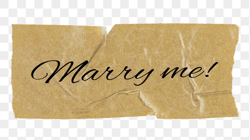 Marry me! png word, brown | Free PNG - rawpixel