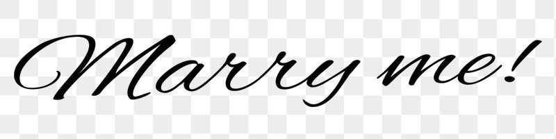 Marry me! word png, simple | Free PNG - rawpixel