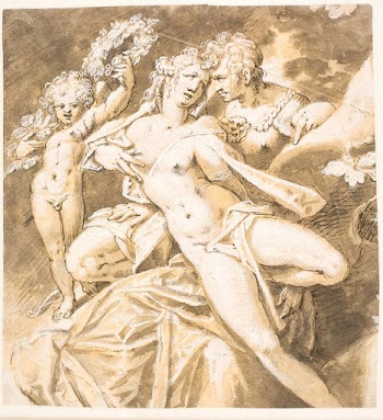 Mars caressing Venus;television.a cupid handing | Free Photo - rawpixel