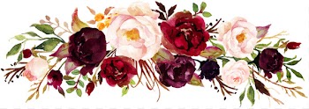 Marsala wine Wedding invitation Flower Clip art - watercolor rose 