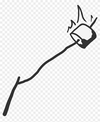 Marshmallow Clipart On A Stick - Marshmallow On Stick Png