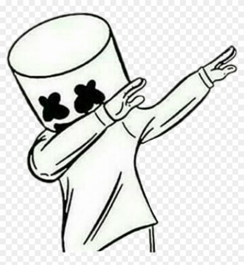 Marshmello Dab Vector