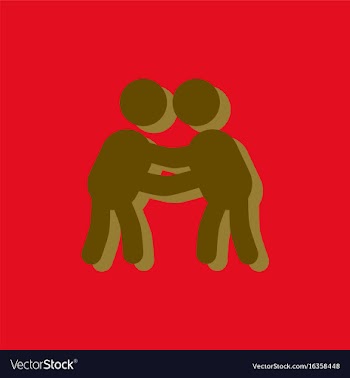 Martial arts judo karate fight athletes sportsman vector image