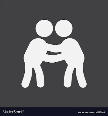 Martial arts judo karate fight athletes sportsman vector image