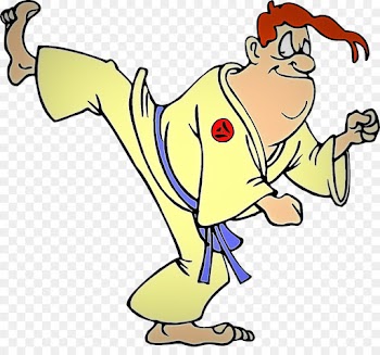 martial arts uniform clip art cartoon pleased finger