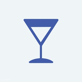 Martini cocktail glass icon illustration | Free stock vector - 444979