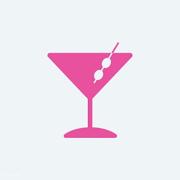 Martini cocktails glass icon illustration | Free stock vector - 444991