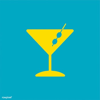 Martini cocktails glass icon illustration | Free stock vector - 445052