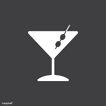 Martini cocktails glass icon illustration | Free stock vector - 445082